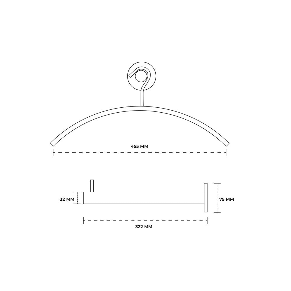 Colgador de prendas de vestir acero inoxidable sus304