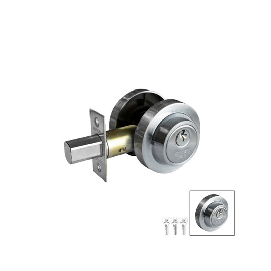 Cerrojo de seguridad round polish chrome llave-llave